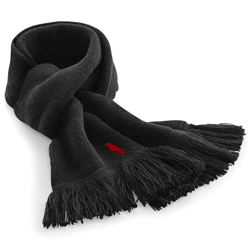 RAVENS Knitted Scarf [BLACK]