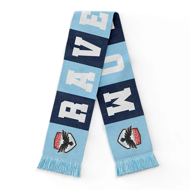 FCIOM “BLUE” Jacquard Bar Scarf