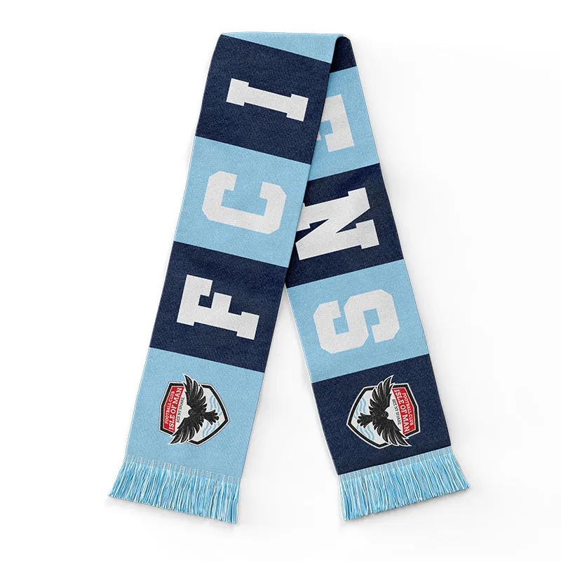 FCIOM “BLUE” Jacquard Bar Scarf